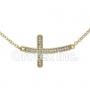N 003 Gold Layered CZ Necklace
